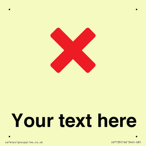 Custom plain background, red cross sign